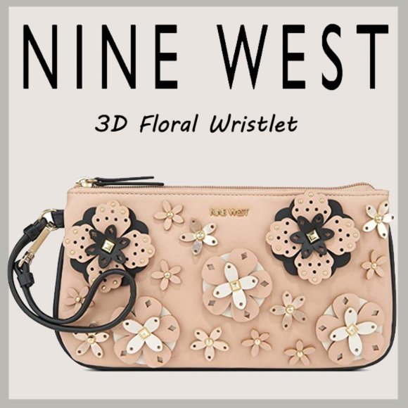 Nine West Handbags - Nine West 3D Floral Wristlet
